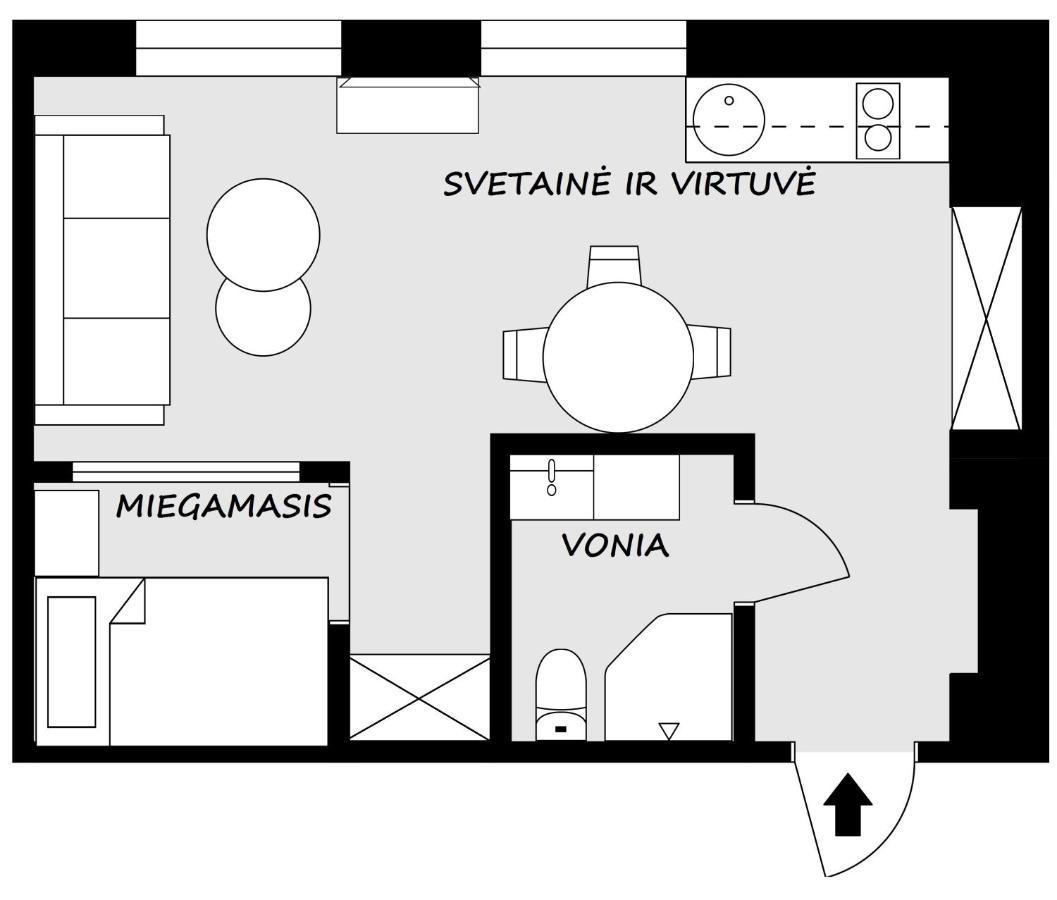 M.K. Ciurlionis 7 Lejlighed Vilnius Eksteriør billede